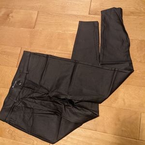 ZARA High-waisted coated legging